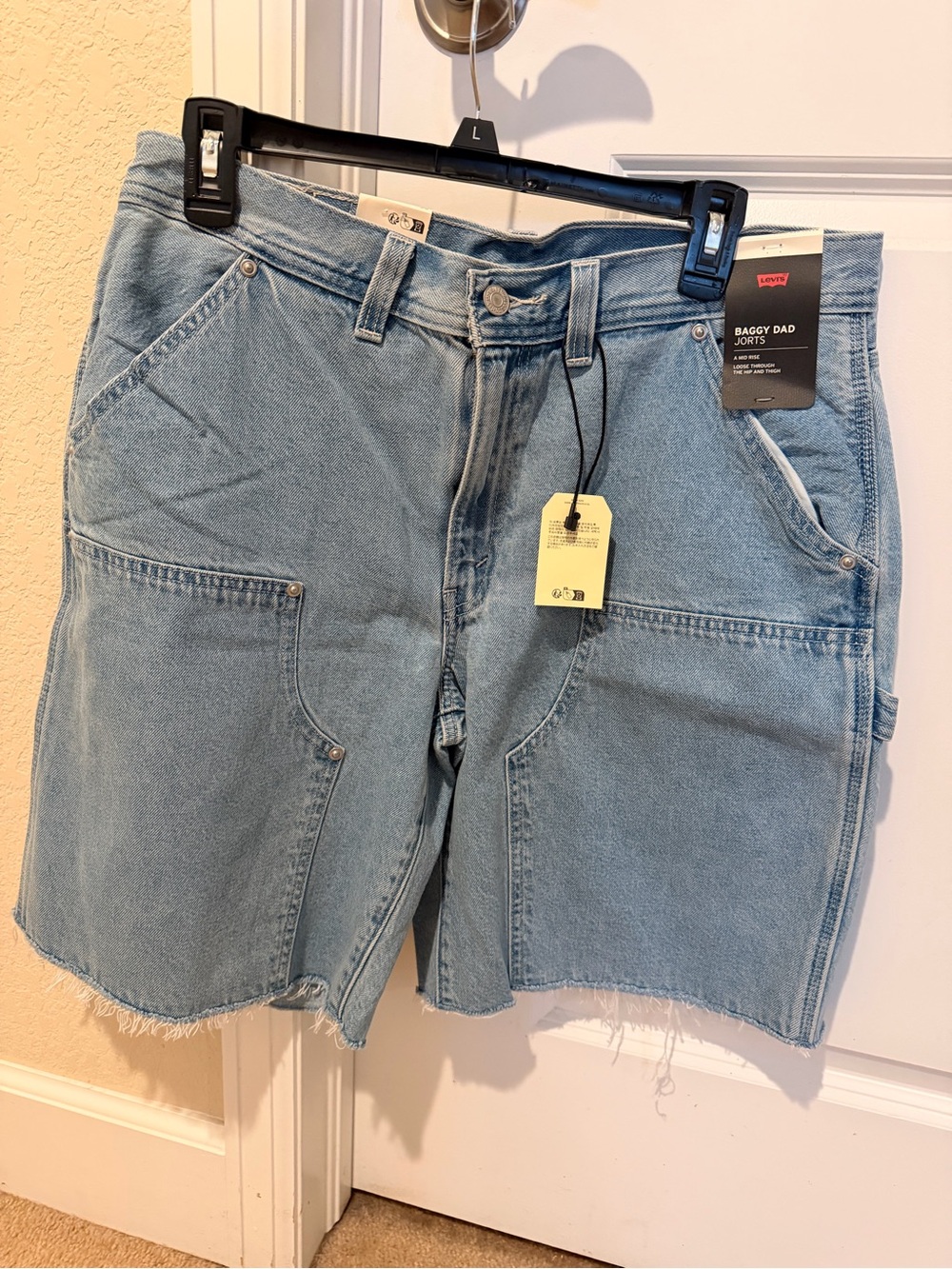 Levi's Light Blue Baggy Dad Denim Bermuda Shorts